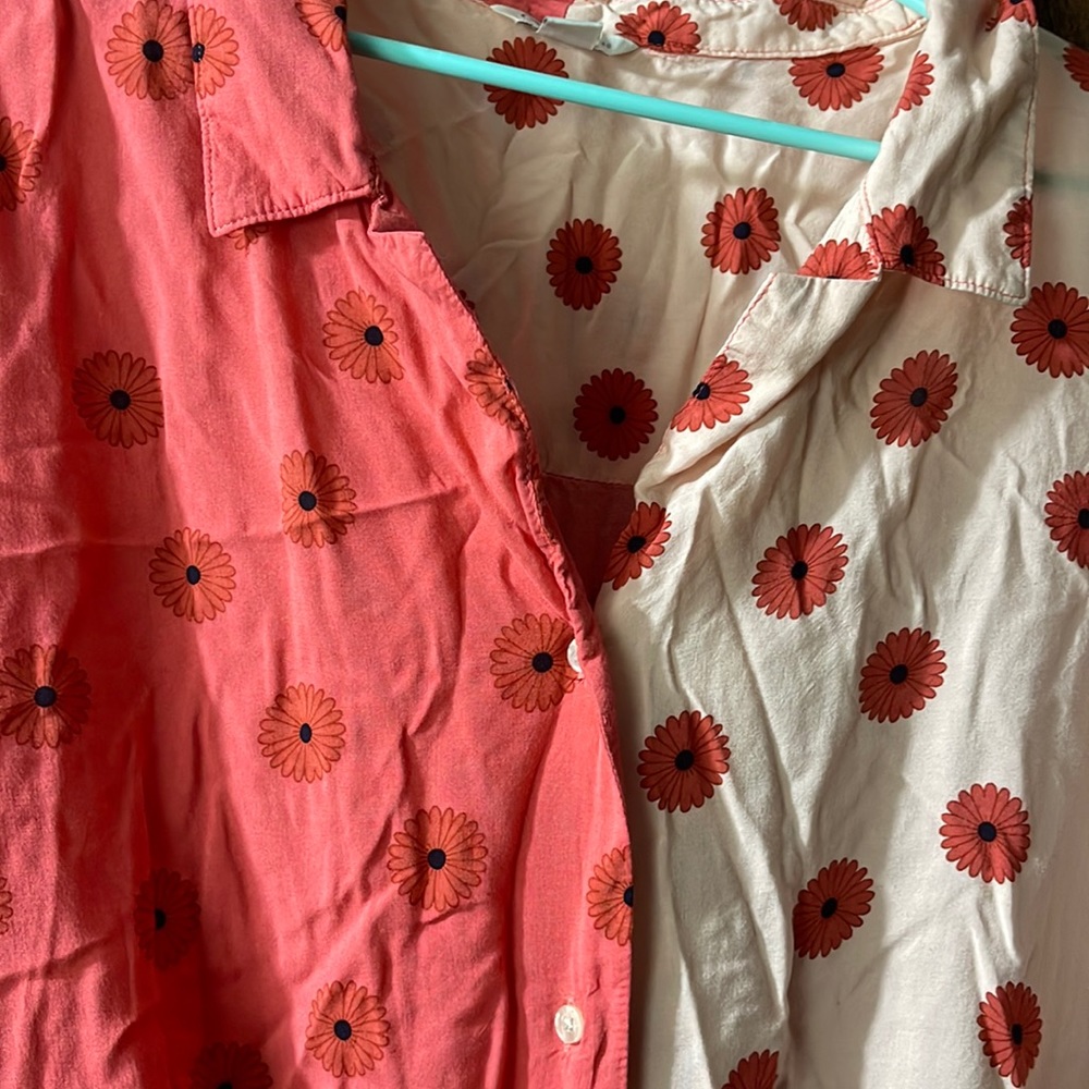 Floral button up shirt